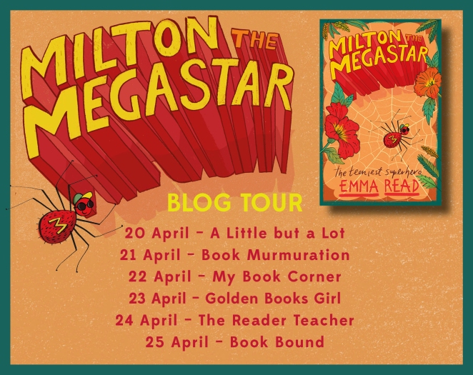 Milton the Megastar blog tour banner
